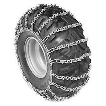 PEERLESSCHAIN ATV V-Bar Tire Chains, 4 Link Spacing, Steel 1064155